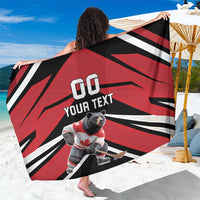 Custom Canada Hockey Sarong Black Bear Playing Ice Hockey