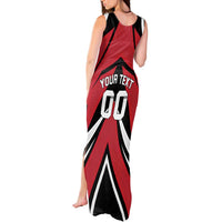 Custom Canada Hockey Tank Maxi Dress Black Bear Playing Ice Hockey