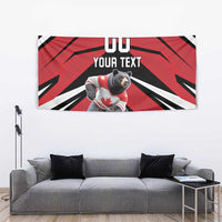 Custom Canada Hockey Tapestry Black Bear Playing Ice Hockey