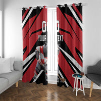 Custom Canada Hockey Window Curtain Black Bear Playing Ice Hockey