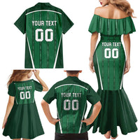 Custom Northern Ireland Football Family Matching Mermaid Dress and Hawaiian Shirt Norn Iron Go Champions