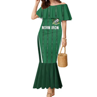 Custom Northern Ireland Football Family Matching Mermaid Dress and Hawaiian Shirt Norn Iron Go Champions