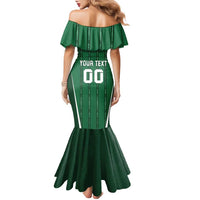 Custom Northern Ireland Football Family Matching Mermaid Dress and Hawaiian Shirt Norn Iron Go Champions