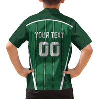Custom Northern Ireland Football Family Matching Off The Shoulder Long Sleeve Dress and Hawaiian Shirt Norn Iron Go Champions
