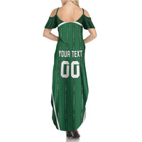 Custom Northern Ireland Football Family Matching Summer Maxi Dress and Hawaiian Shirt Norn Iron Go Champions