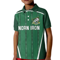 Custom Northern Ireland Football Kid Polo Shirt Norn Iron Go Champions