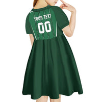 Custom Northern Ireland Football Kid Short Sleeve Dress Norn Iron Go Champions