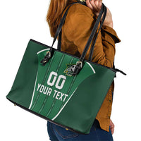 Custom Northern Ireland Football Leather Tote Bag Norn Iron Go Champions