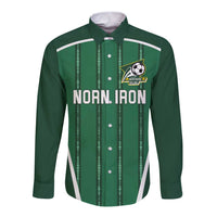 Custom Northern Ireland Football Long Sleeve Button Shirt Norn Iron Go Champions