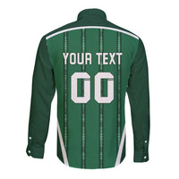 Custom Northern Ireland Football Long Sleeve Button Shirt Norn Iron Go Champions