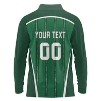 Custom Northern Ireland Football Long Sleeve Polo Shirt Norn Iron Go Champions