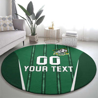 Custom Northern Ireland Football Round Carpet Norn Iron Go Champions