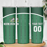 Custom Northern Ireland Football Skinny Tumbler Norn Iron Go Champions