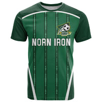 Custom Northern Ireland Football T Shirt Norn Iron Go Champions