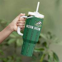 Custom Northern Ireland Football Tumbler With Handle Norn Iron Go Champions