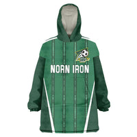 Custom Northern Ireland Football Wearable Blanket Hoodie Norn Iron Go Champions