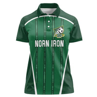 Custom Northern Ireland Football Women Polo Shirt Norn Iron Go Champions