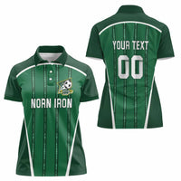 Custom Northern Ireland Football Women Polo Shirt Norn Iron Go Champions