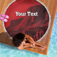 Personalized Northern Ireland Beach Blanket Giant’s Causeway Retro Style