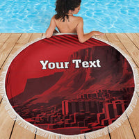 Personalized Northern Ireland Beach Blanket Giant’s Causeway Retro Style