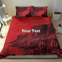 Personalized Northern Ireland Bedding Set Giant’s Causeway Retro Style