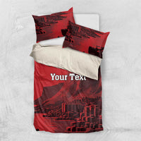 Personalized Northern Ireland Bedding Set Giant’s Causeway Retro Style
