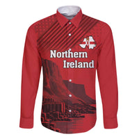 Personalized Northern Ireland Family Matching Off The Shoulder Long Sleeve Dress and Hawaiian Shirt Giant’s Causeway Retro Style