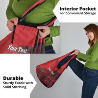 Personalized Northern Ireland Grocery Bag Giant’s Causeway Retro Style