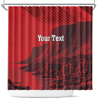 Personalized Northern Ireland Shower Curtain Giant’s Causeway Retro Style