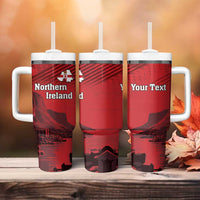 Personalized Northern Ireland Tumbler With Handle Giant’s Causeway Retro Style