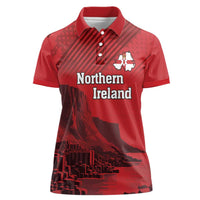 Personalized Northern Ireland Women Polo Shirt Giant’s Causeway Retro Style