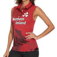 Personalized Northern Ireland Women Sleeveless Polo Shirt Giant’s Causeway Retro Style