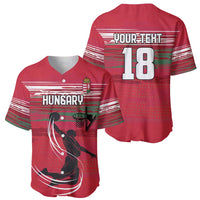 Hungary Basketball Custom Baseball Jersey Come On Magyars Grunge Style - Wonder Print Shop