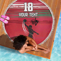 Hungary Basketball Custom Beach Blanket Come On Magyars Grunge Style - Wonder Print Shop