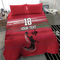 Hungary Basketball Custom Bedding Set Come On Magyars Grunge Style - Wonder Print Shop