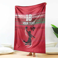 Hungary Basketball Custom Blanket Come On Magyars Grunge Style - Wonder Print Shop