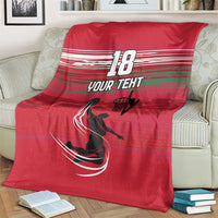 Hungary Basketball Custom Blanket Come On Magyars Grunge Style - Wonder Print Shop
