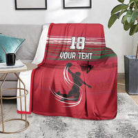 Hungary Basketball Custom Blanket Come On Magyars Grunge Style - Wonder Print Shop