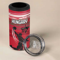 Hungary Basketball Custom 4 in 1 Can Cooler Tumbler Come On Magyars Grunge Style - Wonder Print Shop