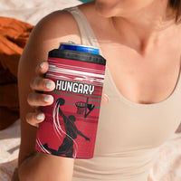 Hungary Basketball Custom 4 in 1 Can Cooler Tumbler Come On Magyars Grunge Style - Wonder Print Shop