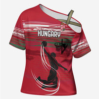 Hungary Basketball Custom Cross Shoulder Shirt Come On Magyars Grunge Style - Wonder Print Shop