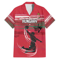 Hungary Basketball Custom Family Matching Mermaid Dress and Hawaiian Shirt Come On Magyars Grunge Style - Wonder Print Shop