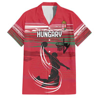 Hungary Basketball Custom Family Matching Summer Maxi Dress and Hawaiian Shirt Come On Magyars Grunge Style - Wonder Print Shop