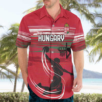 Hungary Basketball Custom Hawaiian Shirt Come On Magyars Grunge Style - Wonder Print Shop