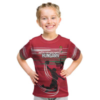 Hungary Basketball Custom Kid T Shirt Come On Magyars Grunge Style - Wonder Print Shop