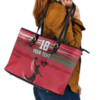 Hungary Basketball Custom Leather Tote Bag Come On Magyars Grunge Style - Wonder Print Shop