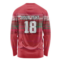 Hungary Basketball Custom Long Sleeve Shirt Come On Magyars Grunge Style - Wonder Print Shop
