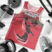 Hungary Basketball Custom Men Tank Top Come On Magyars Grunge Style - Wonder Print Shop