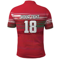 Hungary Basketball Custom Polo Shirt Come On Magyars Grunge Style - Wonder Print Shop