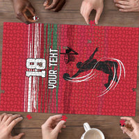 Hungary Basketball Custom Puzzle Come On Magyars Grunge Style - Wonder Print Shop